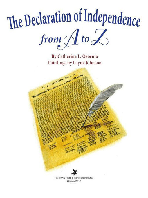 Title details for The Declaration of Independence from A to Z by Catherine L. Orsornio - Wait list